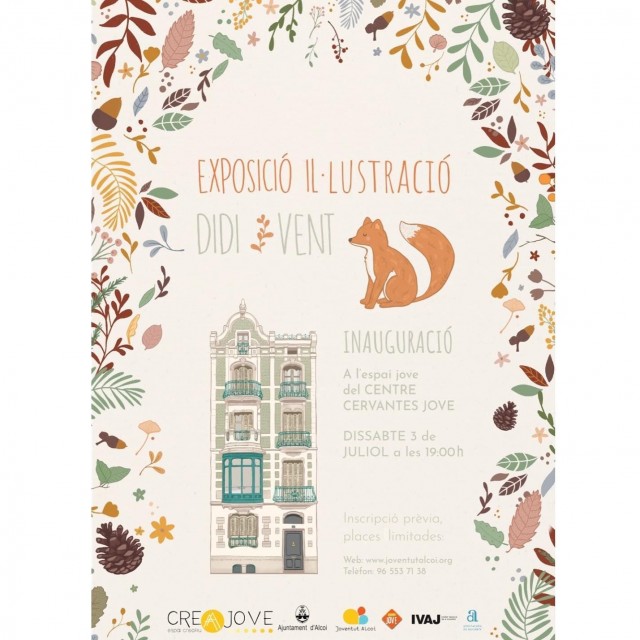 Exposició d'il·lustració de l'artista Didi Vent al Centre Jove Cervantes