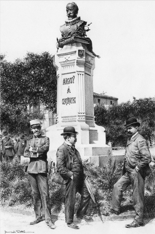 Alcoi. Monument a Cervantes