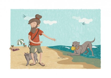 Paper cut little portraits