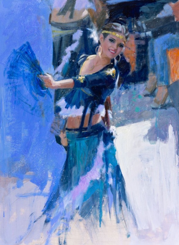 Andrea. Boceto Portada Revista de Fiestas