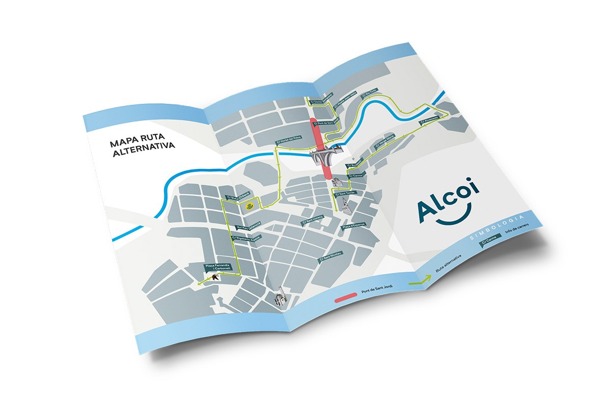 Full informatiu obres al Pont de Sant Jordi Alcoi